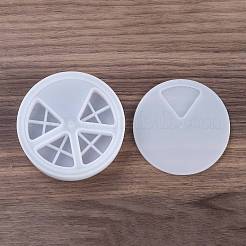 DIYキャンドルシリコンモールド  デコレーションメイキング  レジン型  UVレジン用  エポキシ樹脂薬箱作り  フラットラウンド  ホワイト  105x24mm  内径：33x40mm&nbsp;LS-AJEW-M228-18