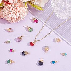60Pcs 2 Styles Transparent Glass Pendants&nbsp;FIND-AR0005-07