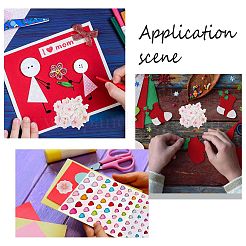 DIYスクラップブック作成キット  紙の封筒を含む  厚紙紙カードと粘着紙テープ  塩ビスタンプ  アクリルとプラスチックのステッカー  ミックスカラー  紙封筒：17-17.5x12.5x0.04-0.05センチ&nbsp;DIY-GL0006-04