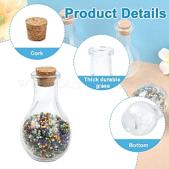 15Pcs Glass Bottle for Bead Containers&nbsp;AJEW-YW0001-53A