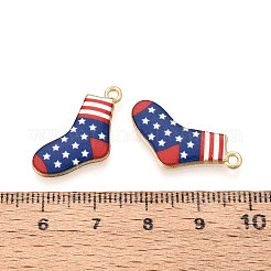 Alloy Enamel Christmas Theme Pendants&nbsp;PALLOY-CJC0007-31A