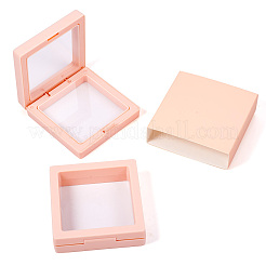 Square Transparent PE Thin Film Suspension Jewelry Floating Frame Displays&nbsp;ODIS-TAC0002-02C