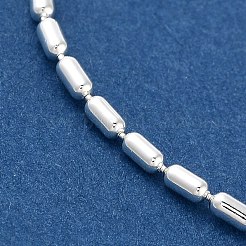 Brass Column Link Chain Necklaces for Women&nbsp;NJEW-Q344-07S