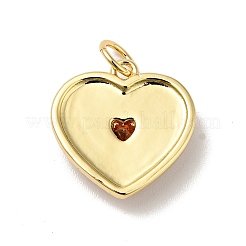 Rack Plating Brass Micro Pave Cubic Zirconia Pendants&nbsp;KK-H431-12G