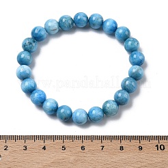 天然アパタイトのラウンドビーズストレッチブレスレット（女性用）  ビーズ：7.8~8.8mm  内径：2.01~2.09インチ（5.1~5.3cm）&nbsp;BJEW-Z158-03J-03