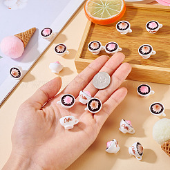 20Pcs 2 Colors Resin Miniature Ornaments&nbsp;RESI-TA0005-05