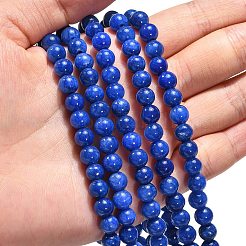 Natural Mashan Jade Round Beads Strands&nbsp;X-G-D263-6mm-XS08