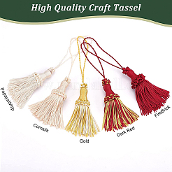 5Pcs 5 Colors Polyester Tassel Pendant Decorations&nbsp;DIY-BC0005-62