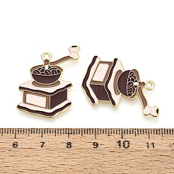 合金エナメルチャーム  調理器具のチャーム  ゴールドカラー  ココナッツブラウン  31x23x1.5mm  穴：1.7mm&nbsp;PALLOY-T093-16G