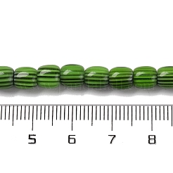 Handmade Lampwork Chevron Beads Strands&nbsp;LAMP-K041-01A-12