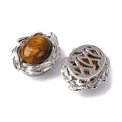 Natural Tiger Eye Oval Multi-Strand Links&nbsp;G-G207-02P-07
