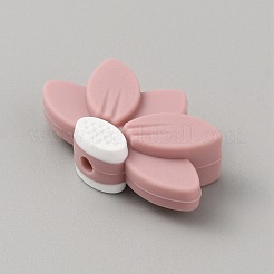 Lotus Food Grade Eco-Friendly Silicone Beads&nbsp;SIL-WH0019-22B