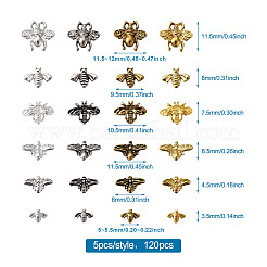 Bees Alloy Cabochons&nbsp;MRMJ-TA0001-16