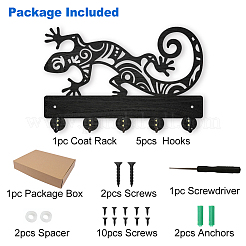 Wood & Iron Wall Mounted Hangers&nbsp;HJEW-WH0055-057