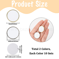 10 Sets Sublimation Blank Brooch Pins&nbsp;FIND-SP0004-08A