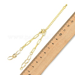 Brass Paperclip Chain & Twisted Chain Bracelet Making&nbsp;AJEW-JB01618