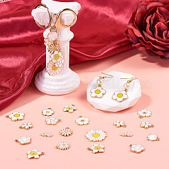 64Pcs 16 Styles Alloy Enamel Pendants&nbsp;ENAM-TA0004-13