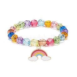9Pcs 9 Style Acrylic Round Beaded Stretch Bracelets Set&nbsp;BJEW-JB08898