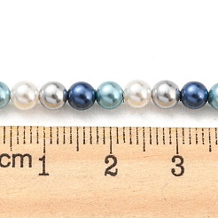Electroplated Shell Pearl Beads Strands&nbsp;SHEL-F008-03A-07