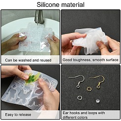DIY Butterfly Charm Pendant Silicone Molds for DIY Earring Making&nbsp;DIY-YW0009-43