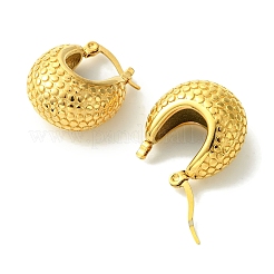 PVD Vacuum Plating 304 Stainless Steel Chunky Hoop Earrings for Women&nbsp;EJEW-L284-03G