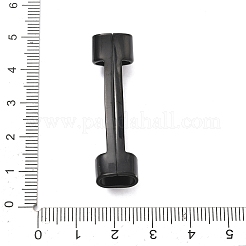 304ステンレスチューブビーズ  イオンプレーティング（ip）  中空カーブチューブ  ブラック  43.5x11.5x7mm  穴：9x5mm&nbsp;STAS-A138-03EB