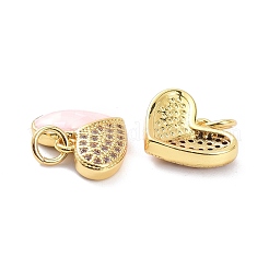 Real 18K Gold Plated Brass Micro Pave Clear Cubic Zirconia Pendants&nbsp;KK-D004-12G