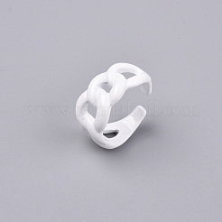 Spray Painted Alloy Cuff Rings&nbsp;RJEW-T011-25-RS