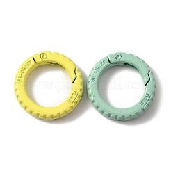 スプレー塗装された合金スプリングゲートリング  リングタイヤ  ミックスカラー  25x5mm&nbsp;PALLOY-R141-03