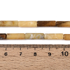天然黄龍翡翠のビーズ連売り  コラム  5~13x4mm  穴：1mm  約29~30個/連  14.96~15.16''（38~38.5センチメートル）&nbsp;G-T141-75