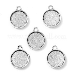 Tibetan Style Pendant Cabochon Settings&nbsp;TIBE-A23176-AS-LF