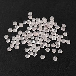 天然ローズクォーツドーム/ハーフラウンドカボション  3x2mm&nbsp;G-G037-01C-07