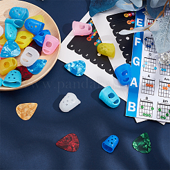 Plastic Self-Adhesive Guitar Fretboard Note Map Sticker Labels&nbsp;AJEW-AN0007-32
