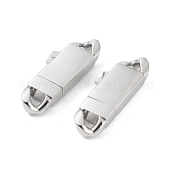 変色しない304ステンレススチール製バヨネット留め具  長方形  ステンレス鋼色  28.5x10x4mm  穴：4x3mm&nbsp;STAS-M325-16P