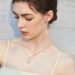 12Pcs 6 Styles Brass Cubic Zirconia Pendants&nbsp;KK-BC0013-60
