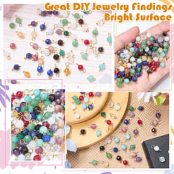 16Pcs 4 Styles September Birthstone Natural Lapis Lazuli Pendant and Connector Charms&nbsp;PALLOY-SW00117
