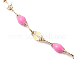 304 Stainless Steel Enamel Link Chain Anklets&nbsp;AJEW-AN00630