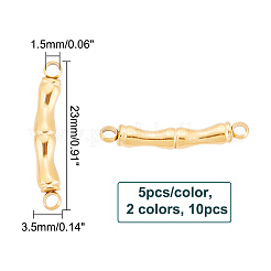 10Pcs 2 Colors 304 Stainless Steel Connector Charms&nbsp;STAS-UN0046-72
