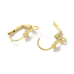 真鍮製フレンチフックピアスパーツ  24KGP本金メッキ  17x5x2mm  穴：2mm  ピン：5x2mm&nbsp;FIND-Z039-26G