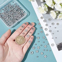 180Pcs 3 Style 304 Stainless Steel Spacer Beads&nbsp;STAS-DC0002-18
