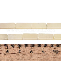 天然な白アフリカオパールビーズ連売り  直方体の  13~13.5x4~5x4~5mm  穴：1~1.2mm  約30個/連  15.16~15.35'''（38.5~39センチメートル）&nbsp;G-T141-100B