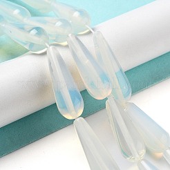 オパールビーズ連売り  ティアドロップ  30~30.5x10~10.5mm  穴：1.4mm  約6個/連  7.13~7.20インチ（18.1~18.3cm）&nbsp;G-P528-H01-01