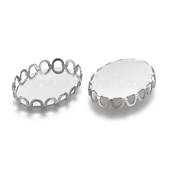 Tarnish Resistant 304 Stainless Steel Cabochon Settings&nbsp;STAS-P249-13A-P