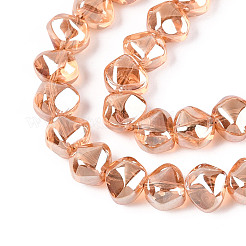 Electroplate Transparent Glass Beads Strands&nbsp;EGLA-N017-05A-A03