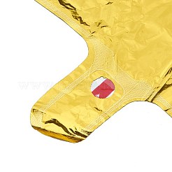 アルミホイルの膨脹可能な気球  結婚式の誕生日パーティーの装飾用  スター  ゴールド  48x44.5cm&nbsp;AJEW-TAC0019-13
