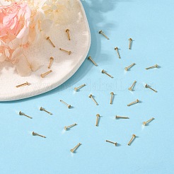 ハート 304 ステンレススチール ノーズスタッド  鼻骨リング  鼻ピアスジュエリー  ゴールドカラー  8.5mm  バーの長さ: 1/4