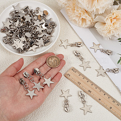 50Pcs Star Iron Zipper Sliders&nbsp;FIND-CY0002-21