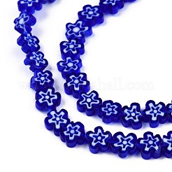 Handmade Millefiori Glass Bead Strands&nbsp;LAMP-N029-017B-02