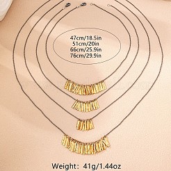 Alloy Multi Layered Necklaces&nbsp;WGE9503-01