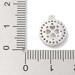 Rack Plating Brass Micro Pave Clear Cubic Zirconia Pendant Cabochon Setttings&nbsp;KK-L224-048P